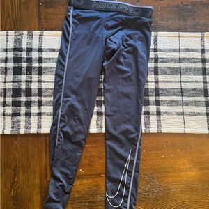 Nike Pro Men’s Dark Gray Leggings - Small